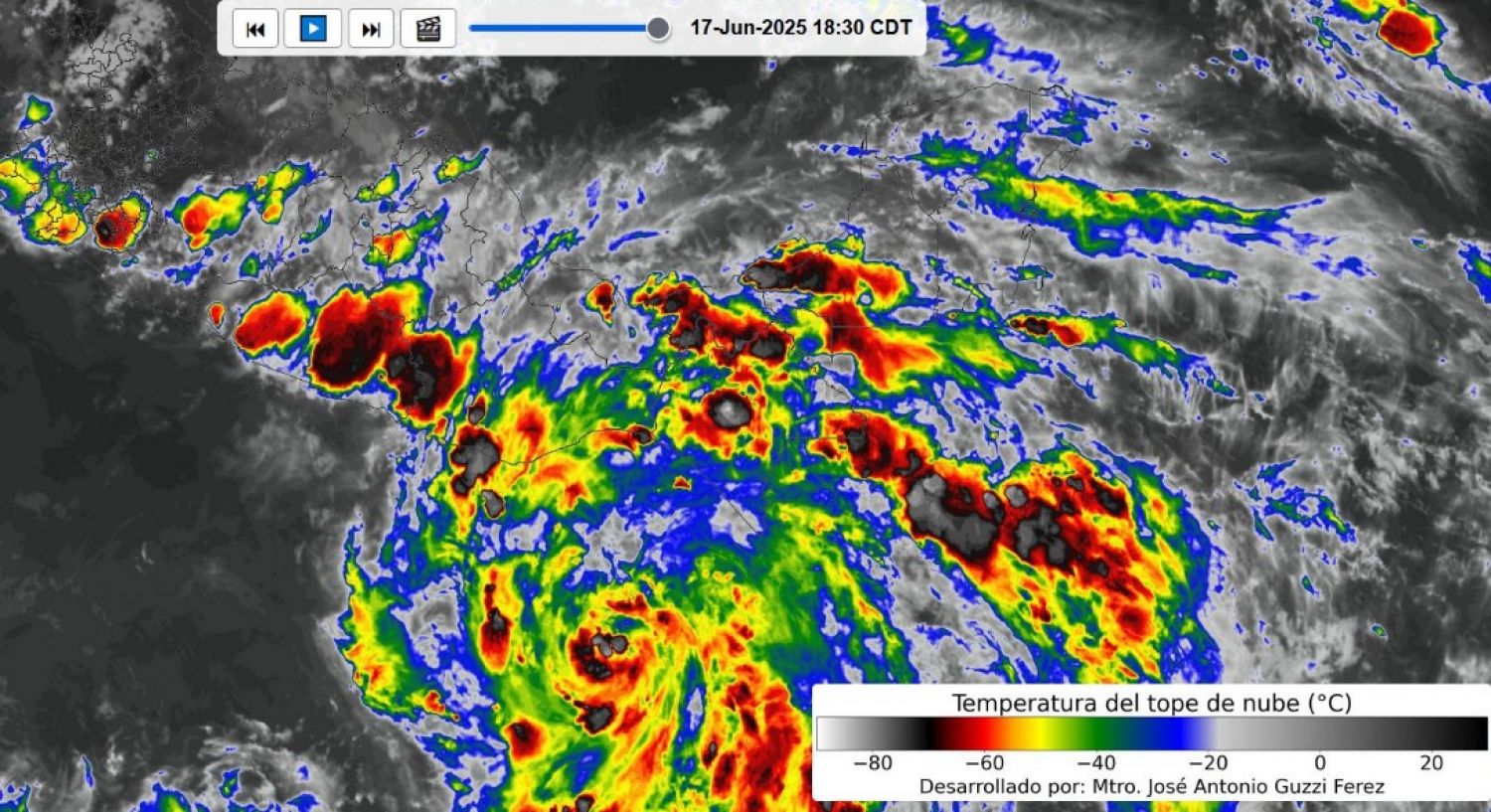 Tormenta tropical Erick provoca alerta y suspensión de clases en Puebla