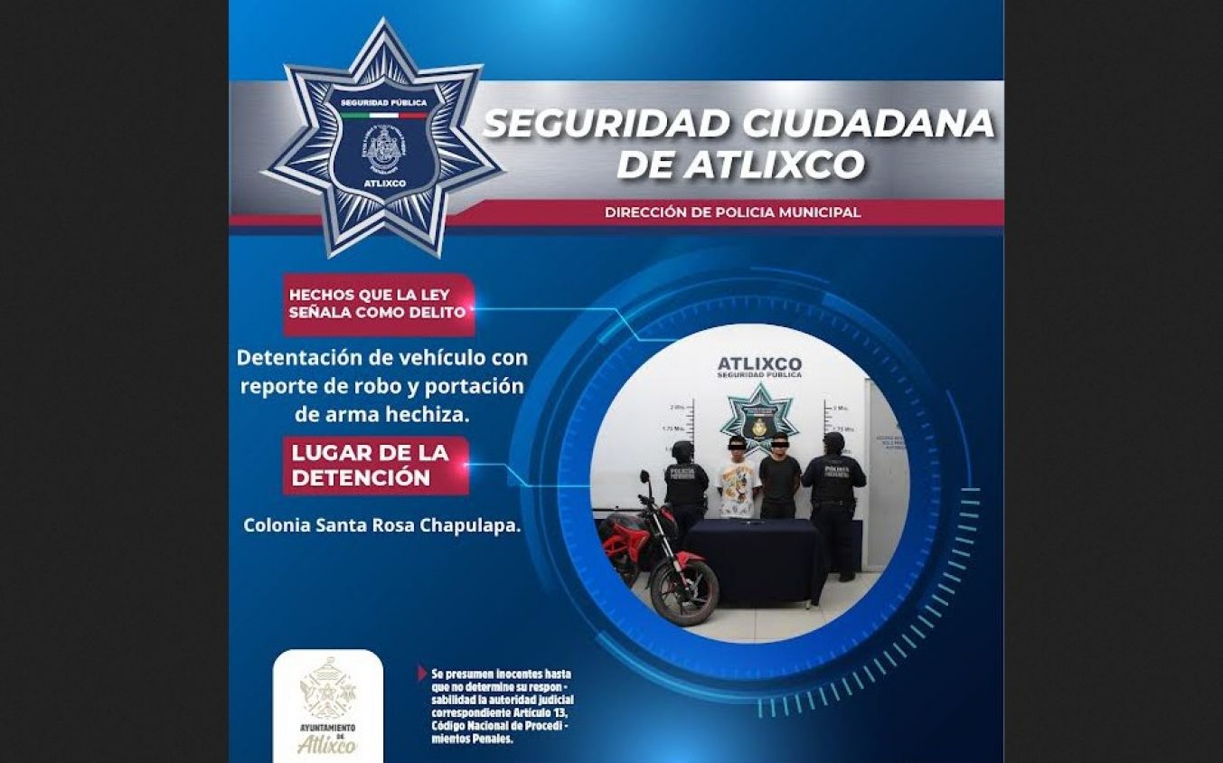 Denuncia ciudadana permite recuperar motocicleta robada