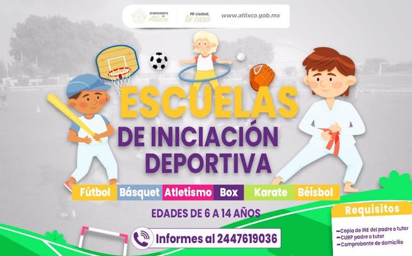 Atlixco impulsa el deporte en la niñez y juventud