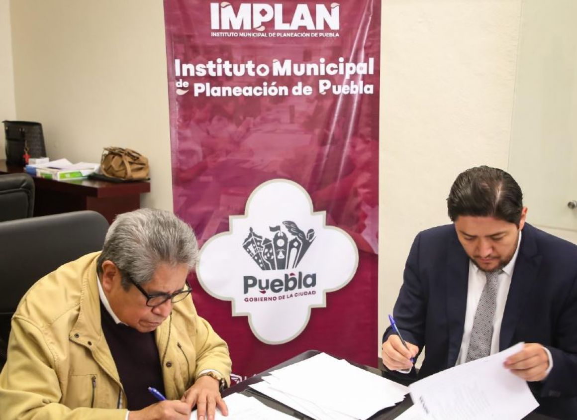 IMPLAN e IAP firman convenio para fortalecer la gestión pública