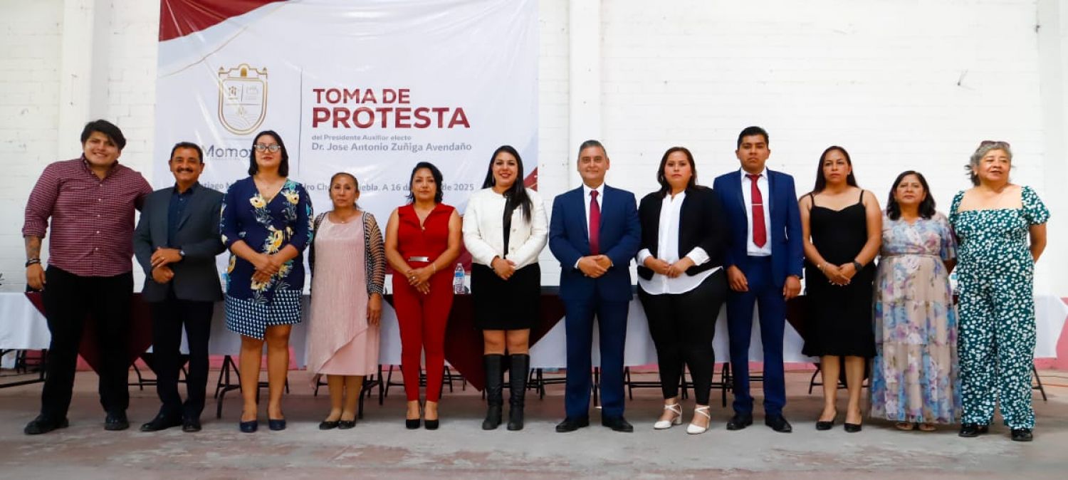 Rinde protesta nueva presidencia auxiliar de Santiago Momoxpan