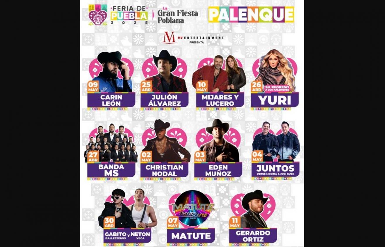 ¡El Palenque de la Feria de Puebla 2025 ya tiene cartel y boletos!