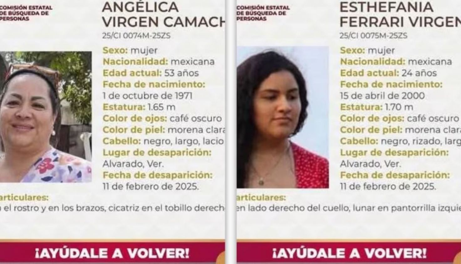 Encuentran los cuerpos de Angélica y Esthefanía tras 23 días de búsqueda