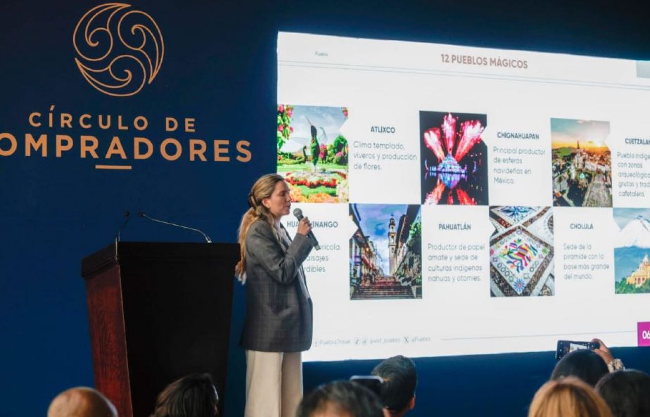 Puebla promueve su riqueza turística en el Tianguis Turístico 2025
