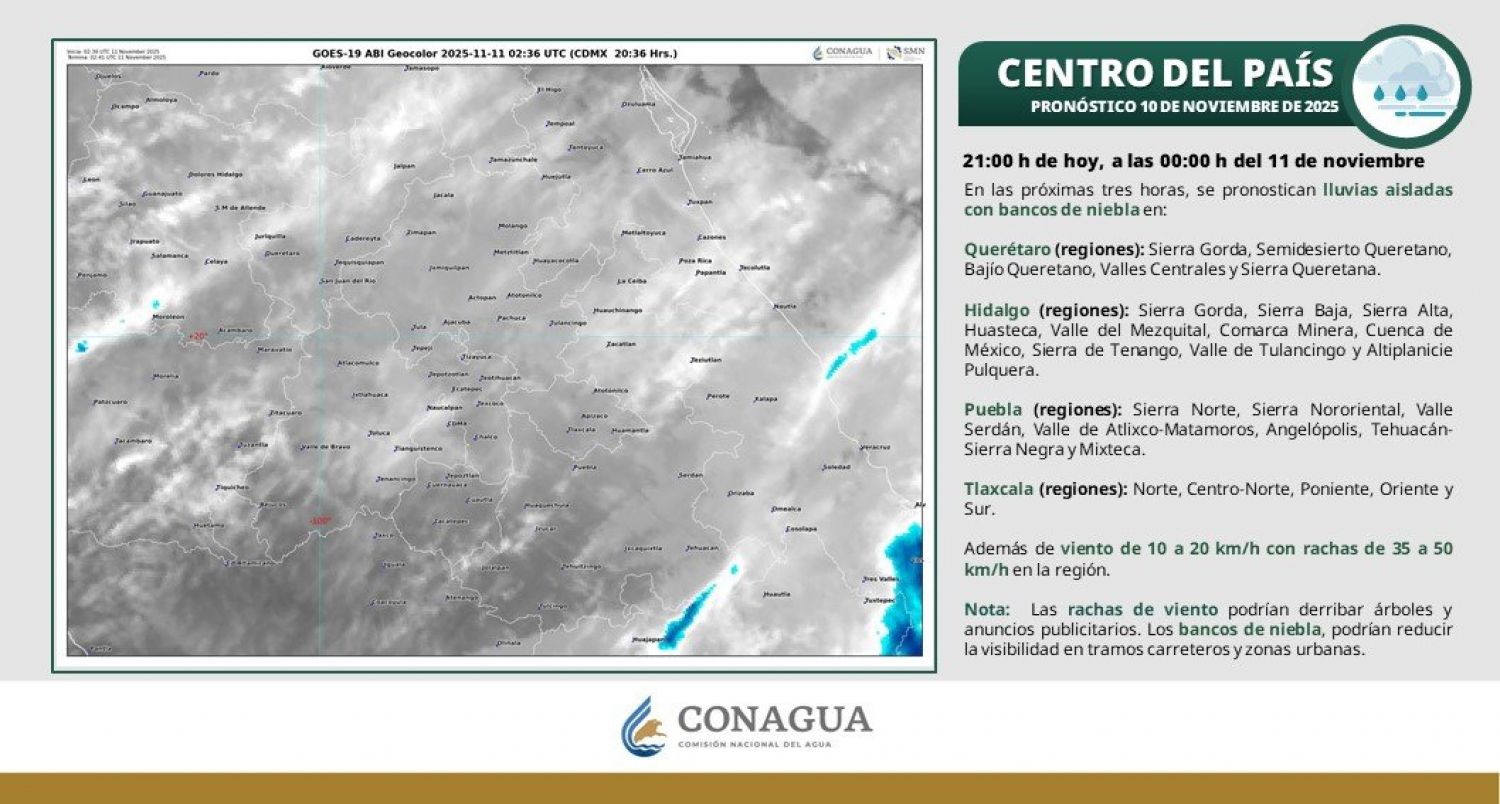 A sacar la cobija de tigre: continuarán heladas en Tlaxcala