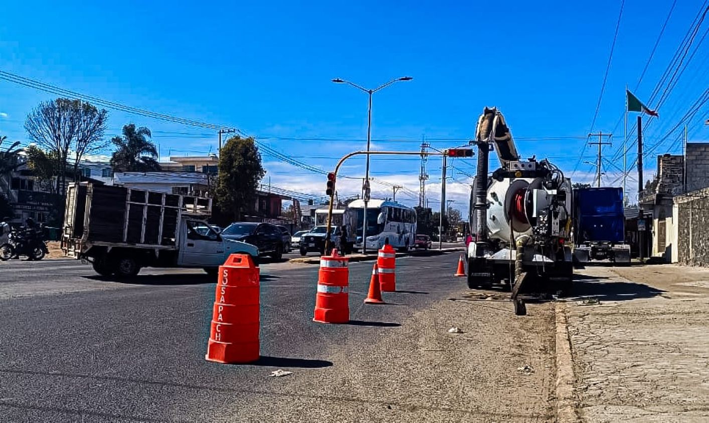 SOSAPACH refuerza mantenimiento del alcantarillado y atención ciudadana en San Pedro Cholula