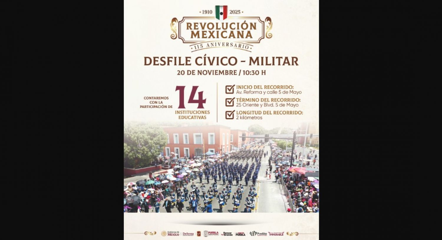 Un desfile masivo para conmemorar la historia