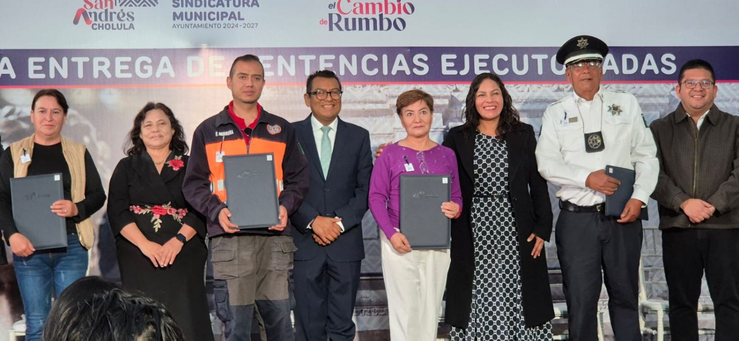 San Andrés Cholula avanza en certeza jurídica con nueva entrega de sentencias ejecutoriadas