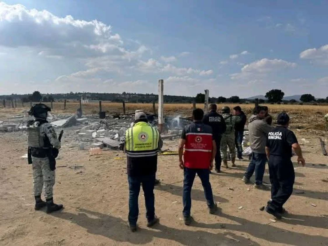 En Xaloztoc dos personas resultan lesionadas por explosión de polvorín 