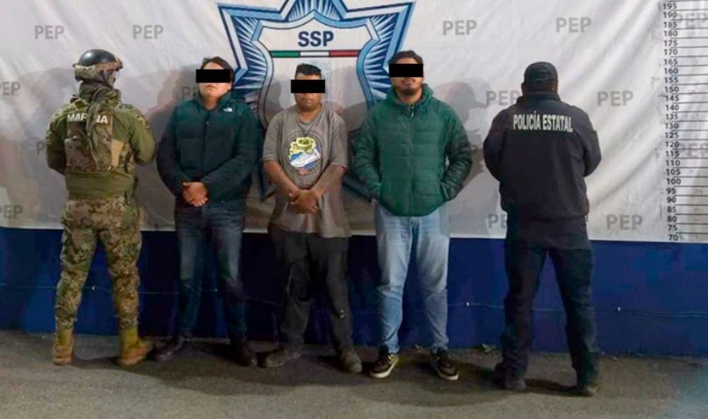 Operativo conjunto en Tlahuapan deja tres detenidos