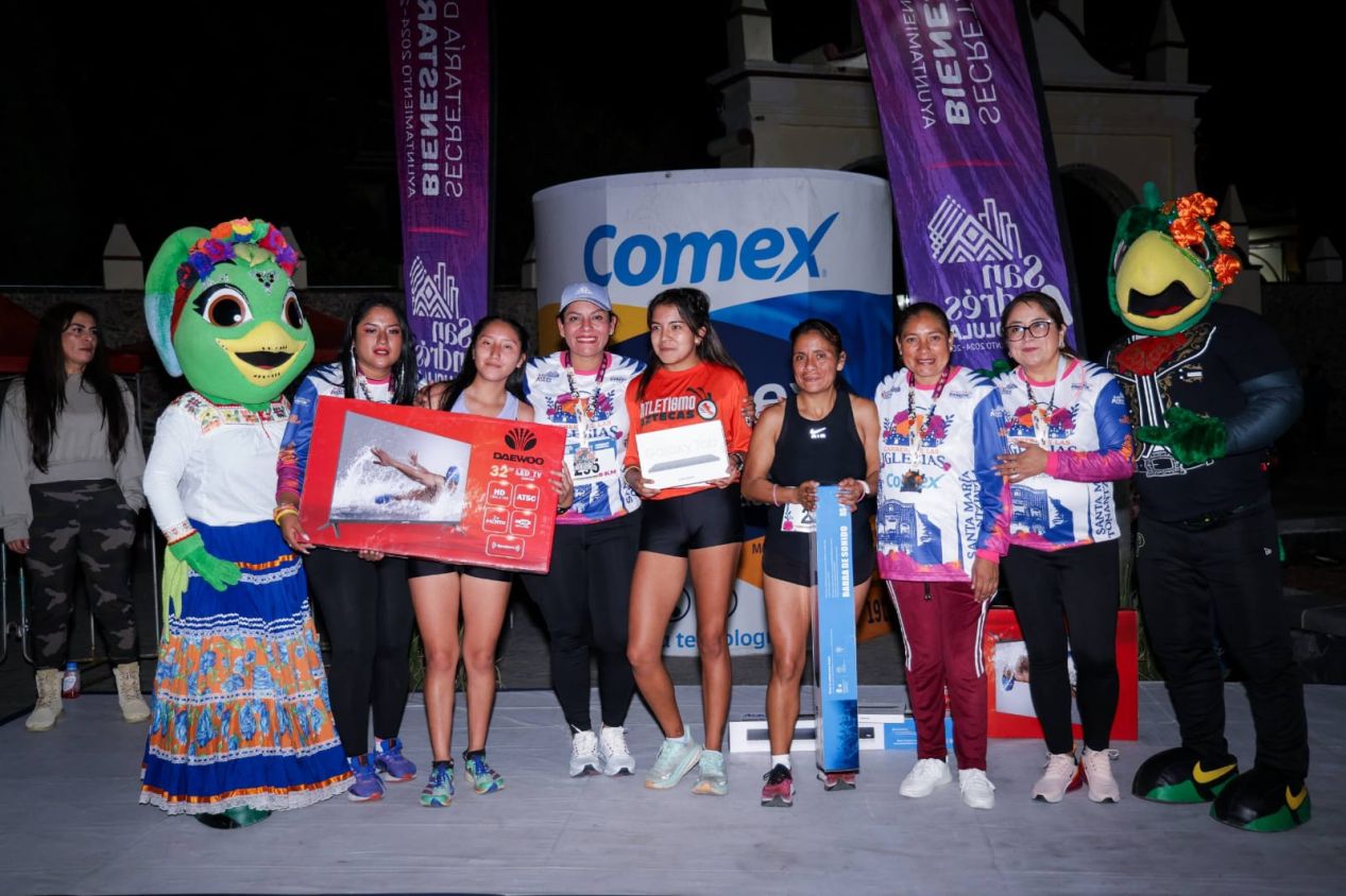 Impulsa Lupita Cuautle el deporte y la convivencia familiar con la primera edición de la Carrera de las Iglesias 2025