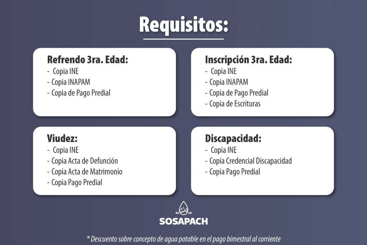 SOSAPACH abre refrendo e inscripción 2025 a beneficios sociales