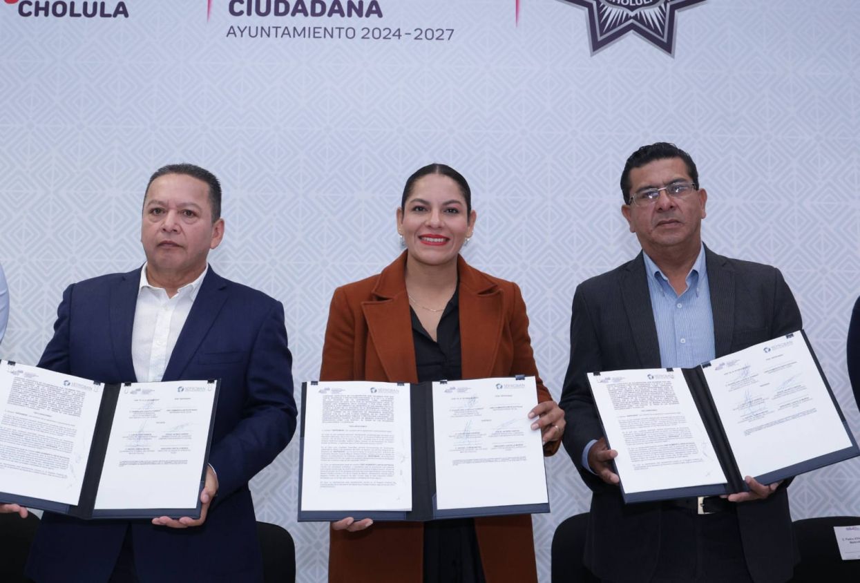 Fortalece San Andrés Cholula la seguridad bancaria con convenio SEPROBAN