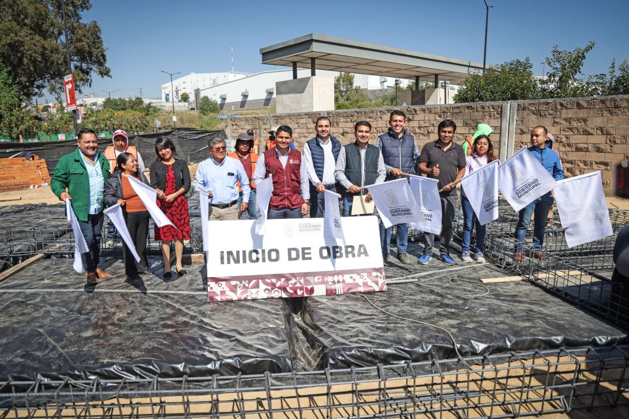 Arranca Omar Muñoz construcción de Subcomandancia de Policía de San Lorenzo Almecatla 