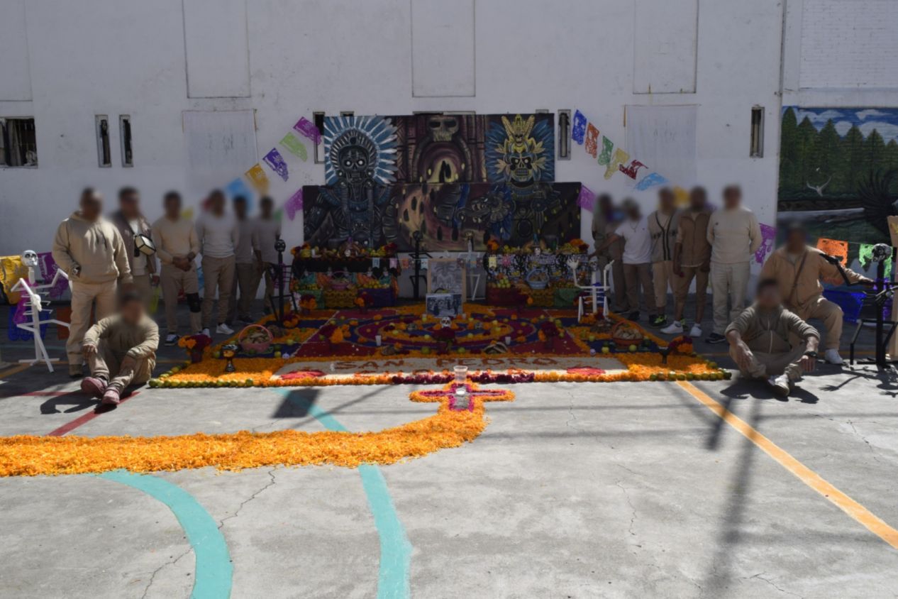 Promueven en el CERESO de San Pedro Cholula la cultura y la paz a través del Día de Muertos
