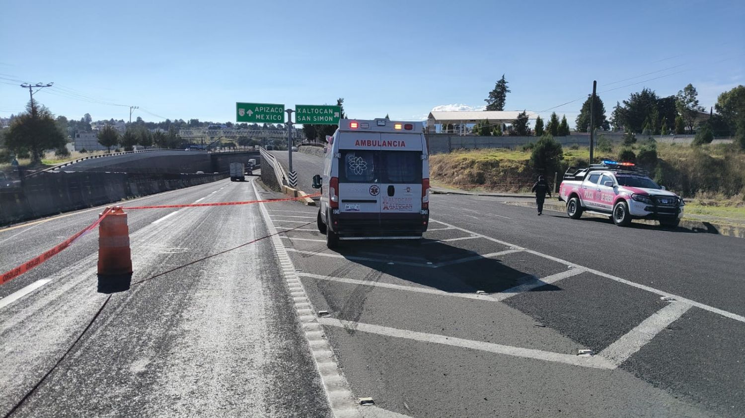 Atropellan y matan a hombre en carretera México–Veracruz, a la altura de Xaltocan