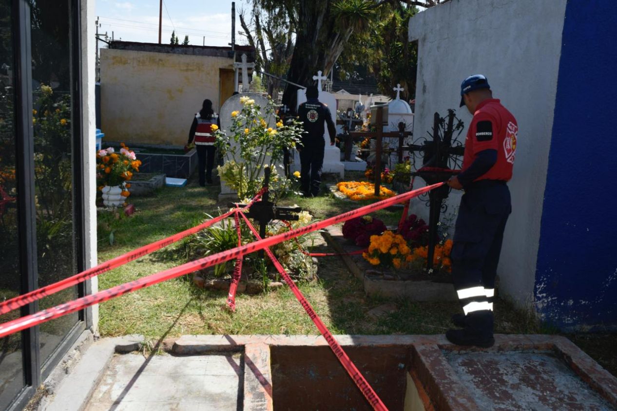 Saldo blanco en San Pedro Cholula durante las festividades del Día de Muertos