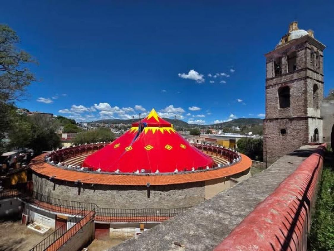INAH avala carpa circense en Plaza de Toros de Tlaxcala respetando patrimonio