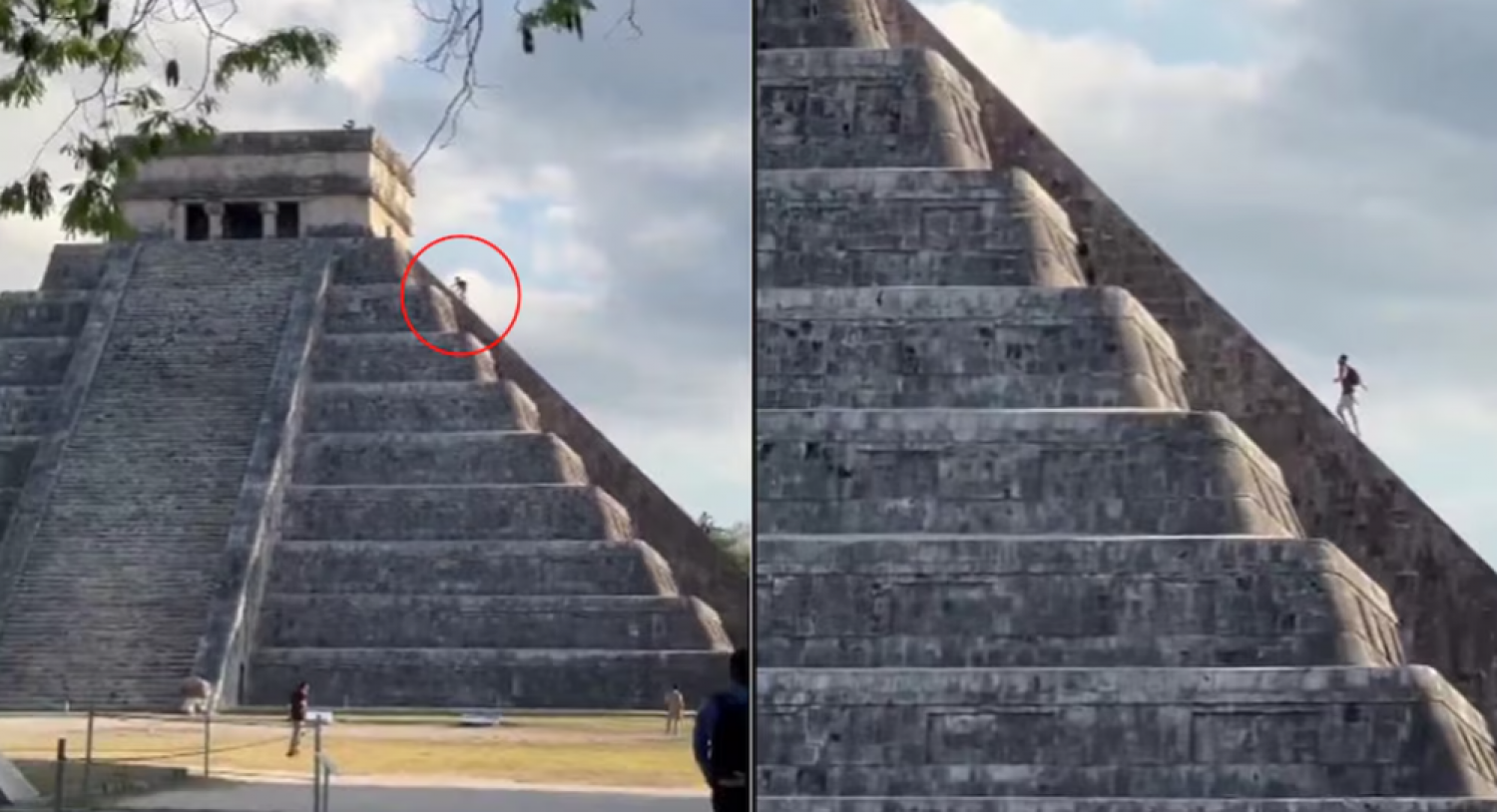 Turista detenido en Chichén Itzá por escalar la pirámide de Kukulkán