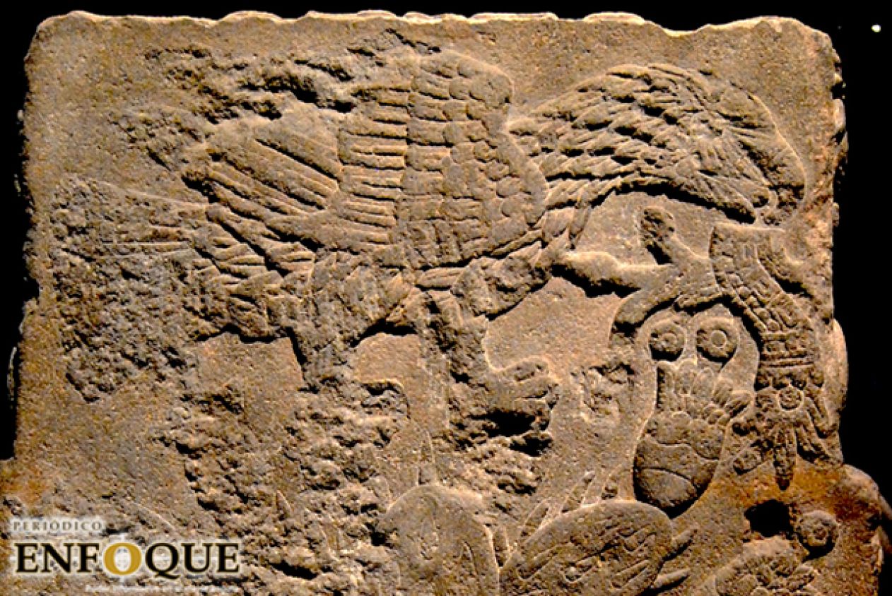 La piedra azteca que demuestra que el escudo nacional no tenía una serpiente originalmente 