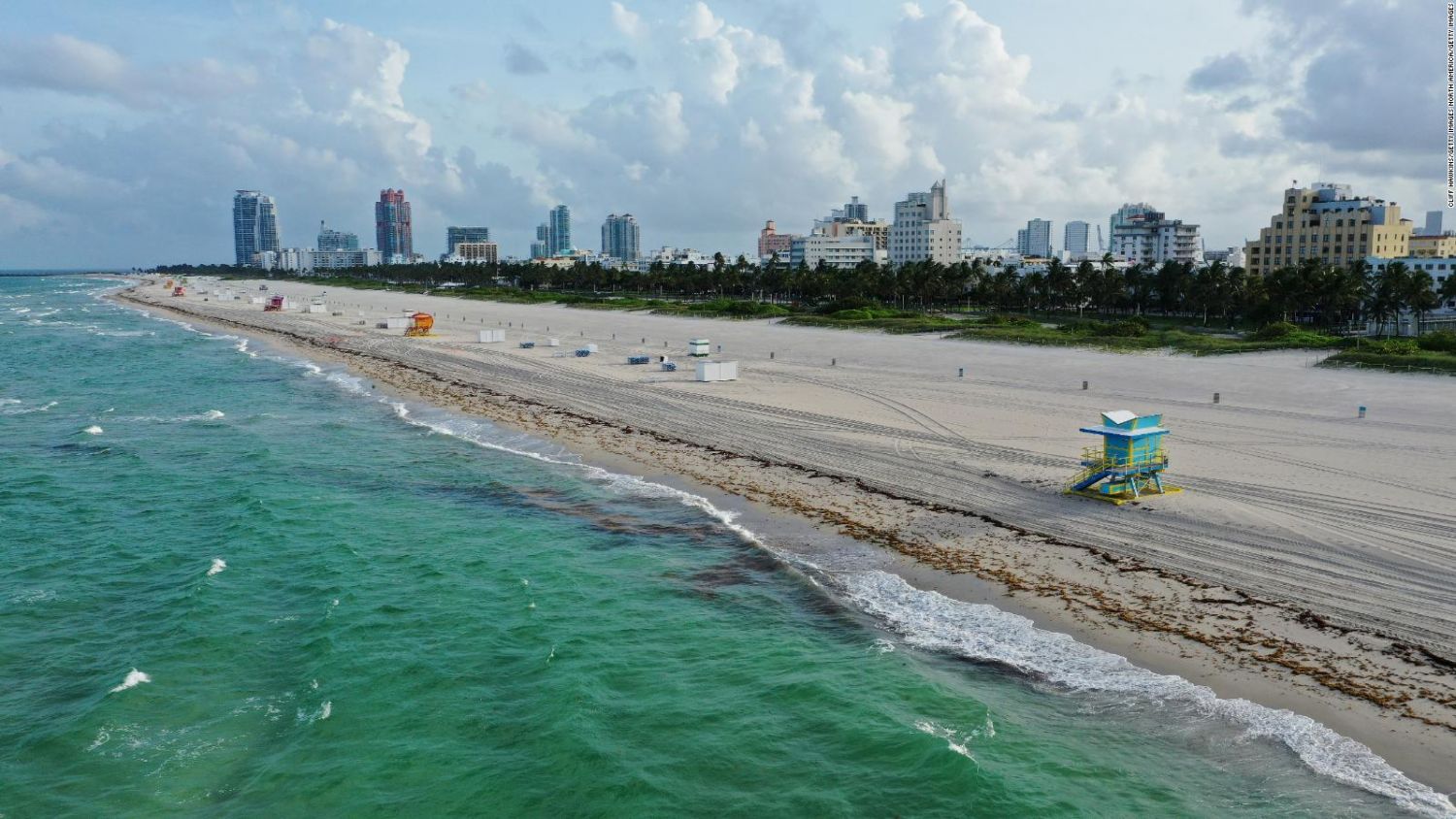 Miami se quedará sin sol y arena: Ordenan cierre de playas por repunte de casos de COVID-19