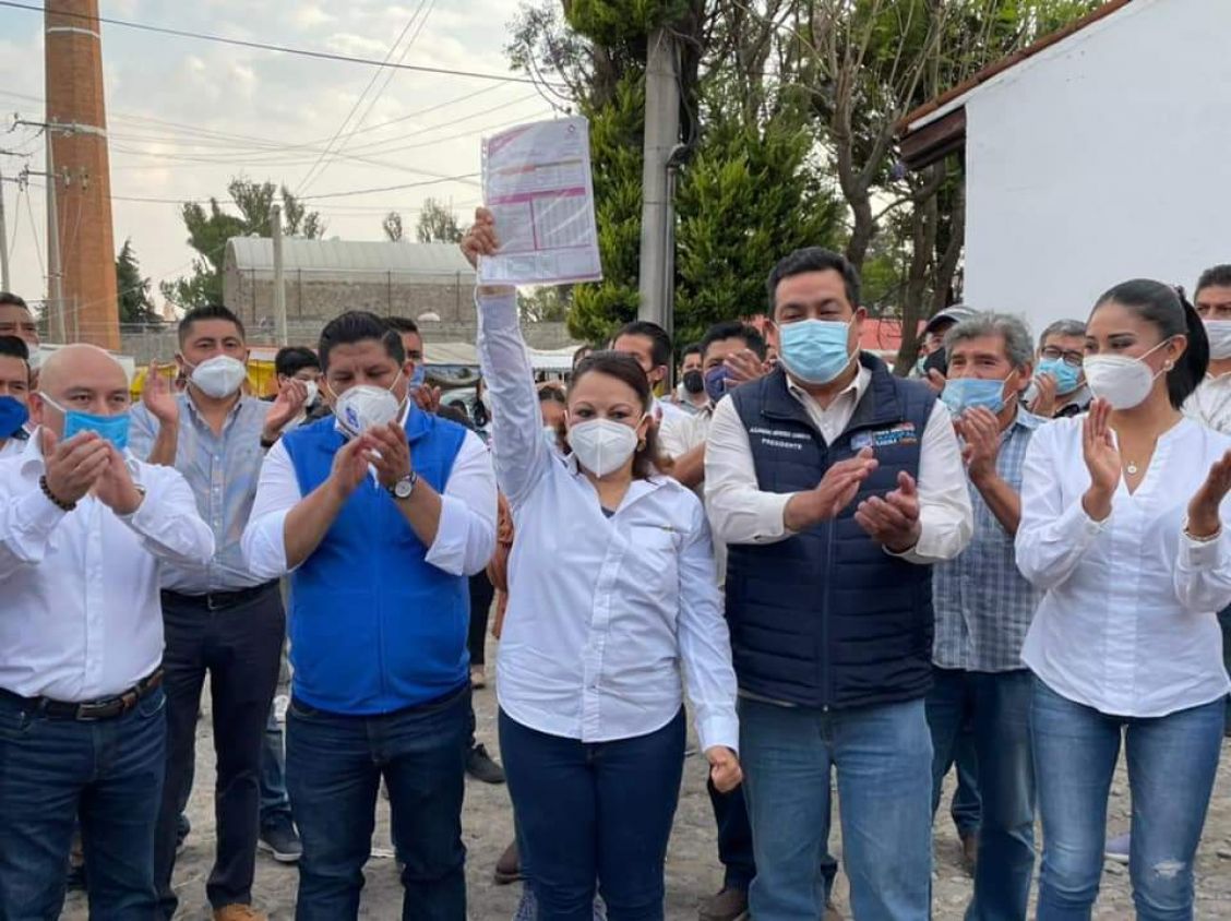 Se registra Claudia Pérez ante el ITE para contender por el municipio de Tlaxcala 