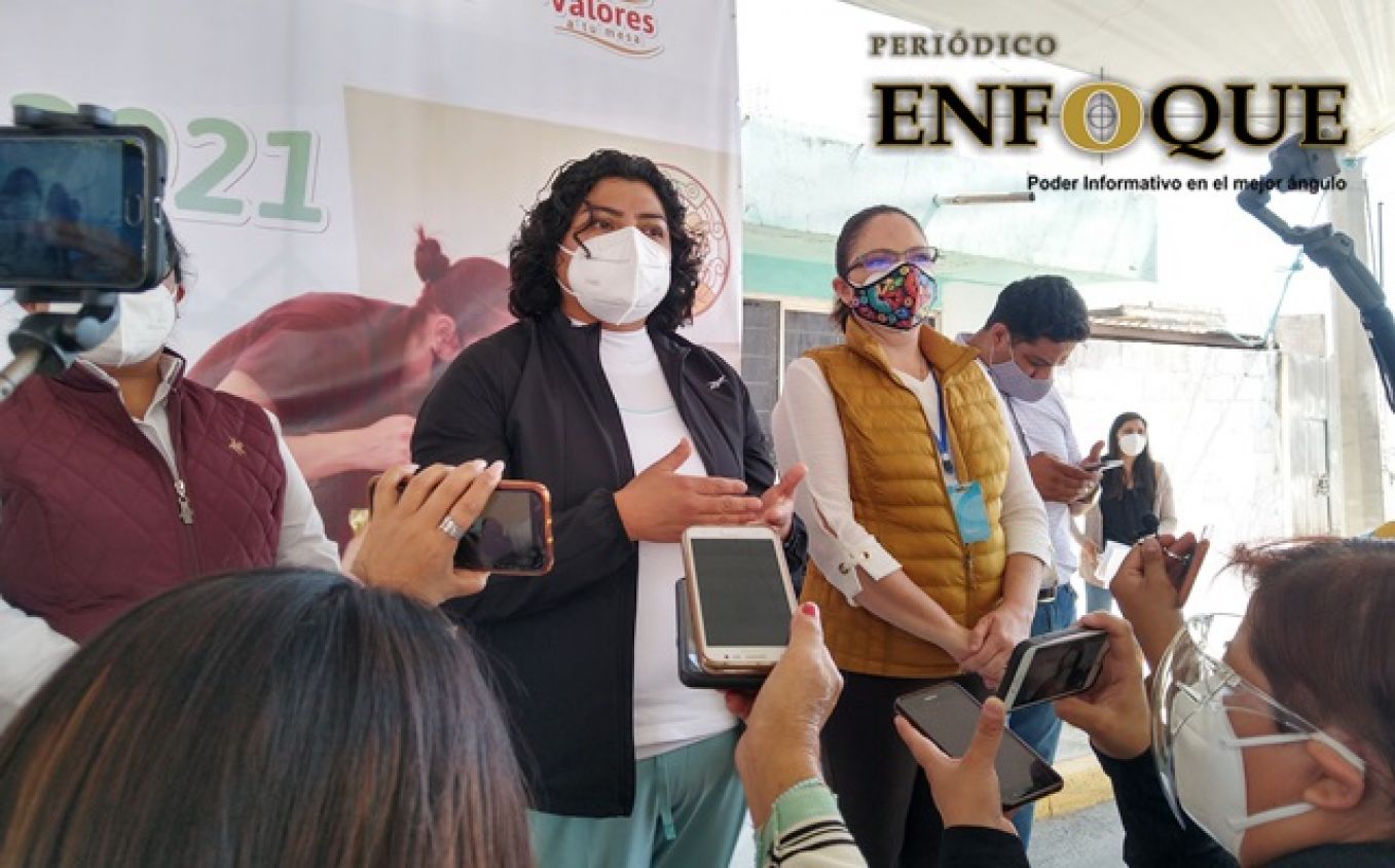 Crítica Karina Pérez Popoca a aspirantes a precandidatos de Morena en San Andrés, omite reelección