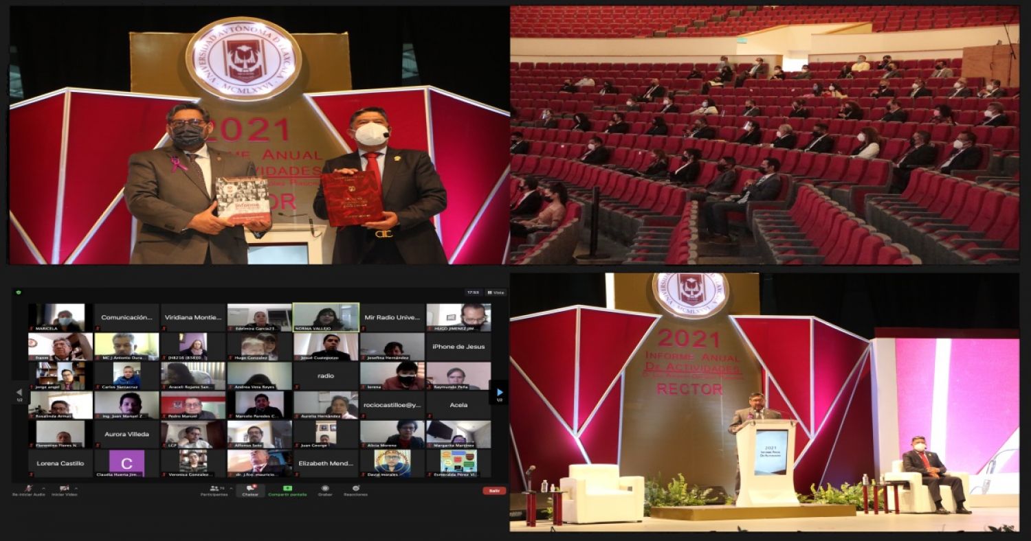 Informa Rector de la UATx actividades del periodo 2020-2021