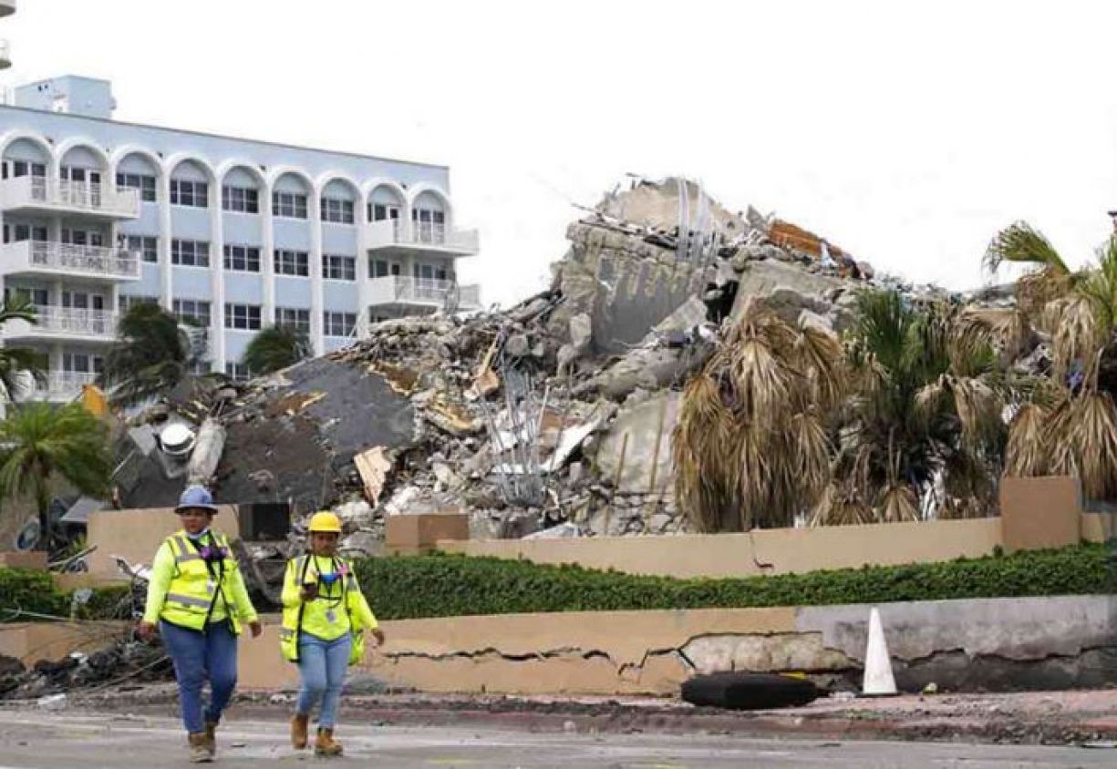 Sube a 60 el número de muertos tras colapso de edificio en Miami