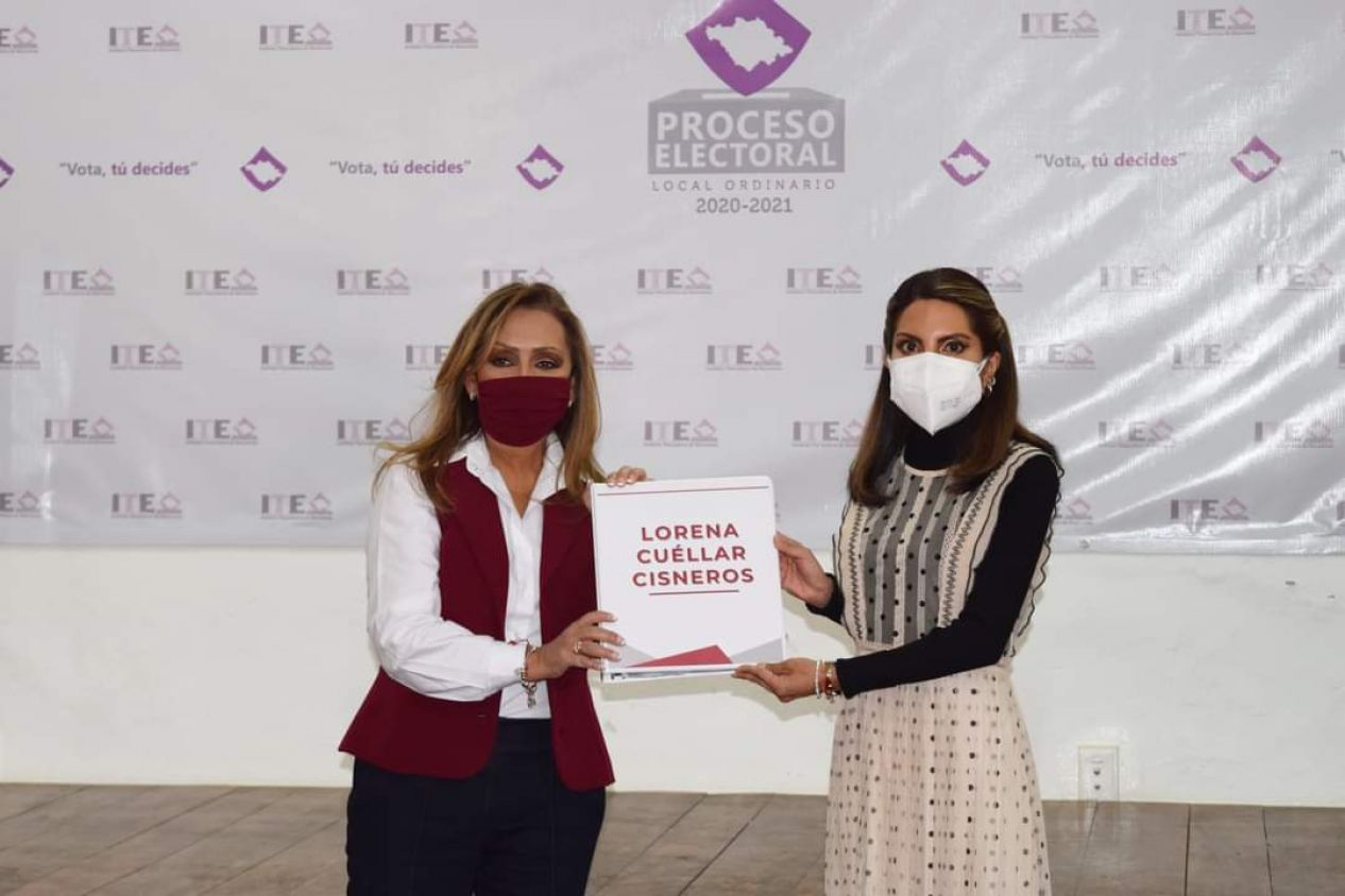 Lorena Cuellar se registra como candidata a la gubernatura de Tlaxcala, la respalda su coalición