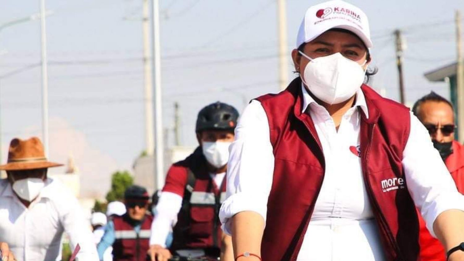 Karina Pérez Popoca cierra su primera semana de campaña. 