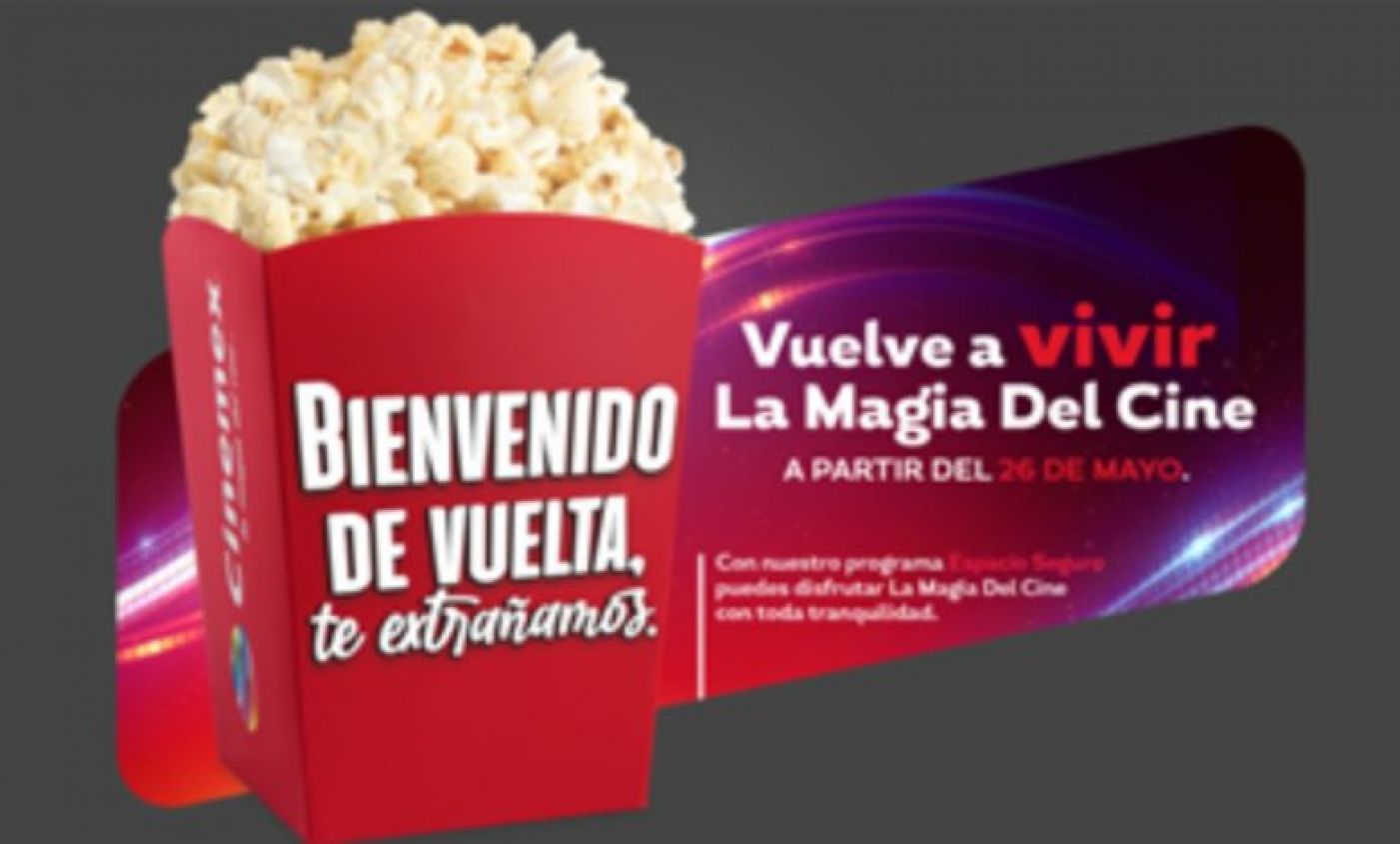 Luego de 3 meses cerrado, Cinemex se prepara para su reapertura en casi todo México