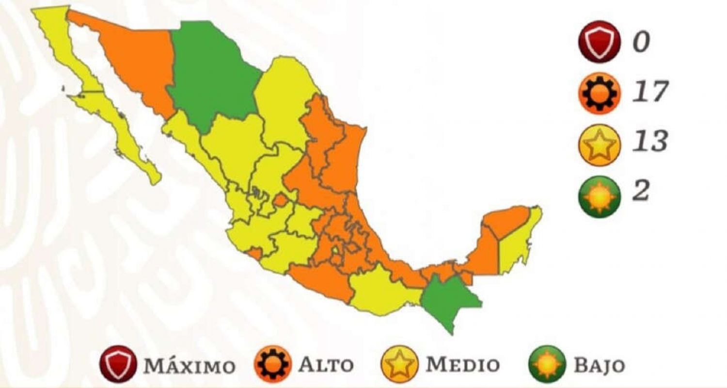 Ningún estado está en semáforo rojo por covid-19 tras regreso a clases 