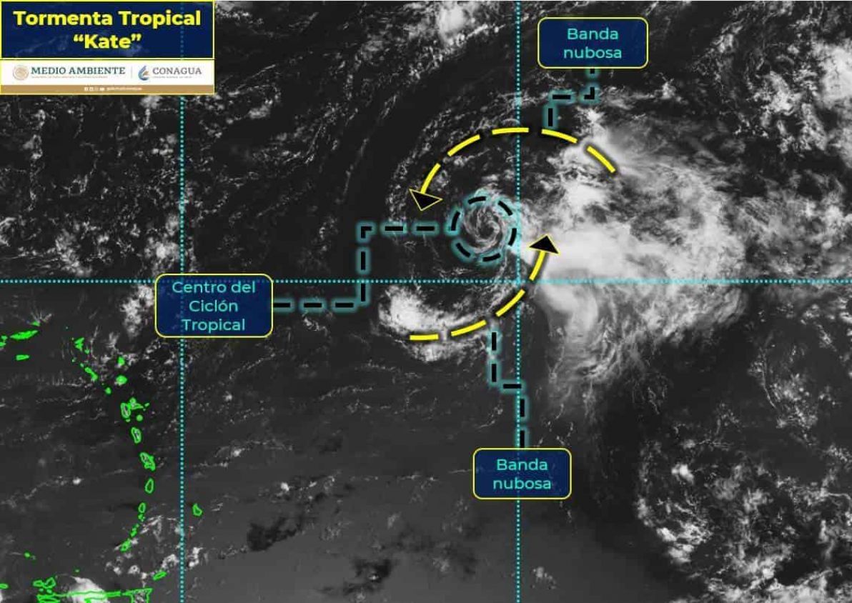 Se forma en el Océano Atlántico la tormenta tropical ''Kate''