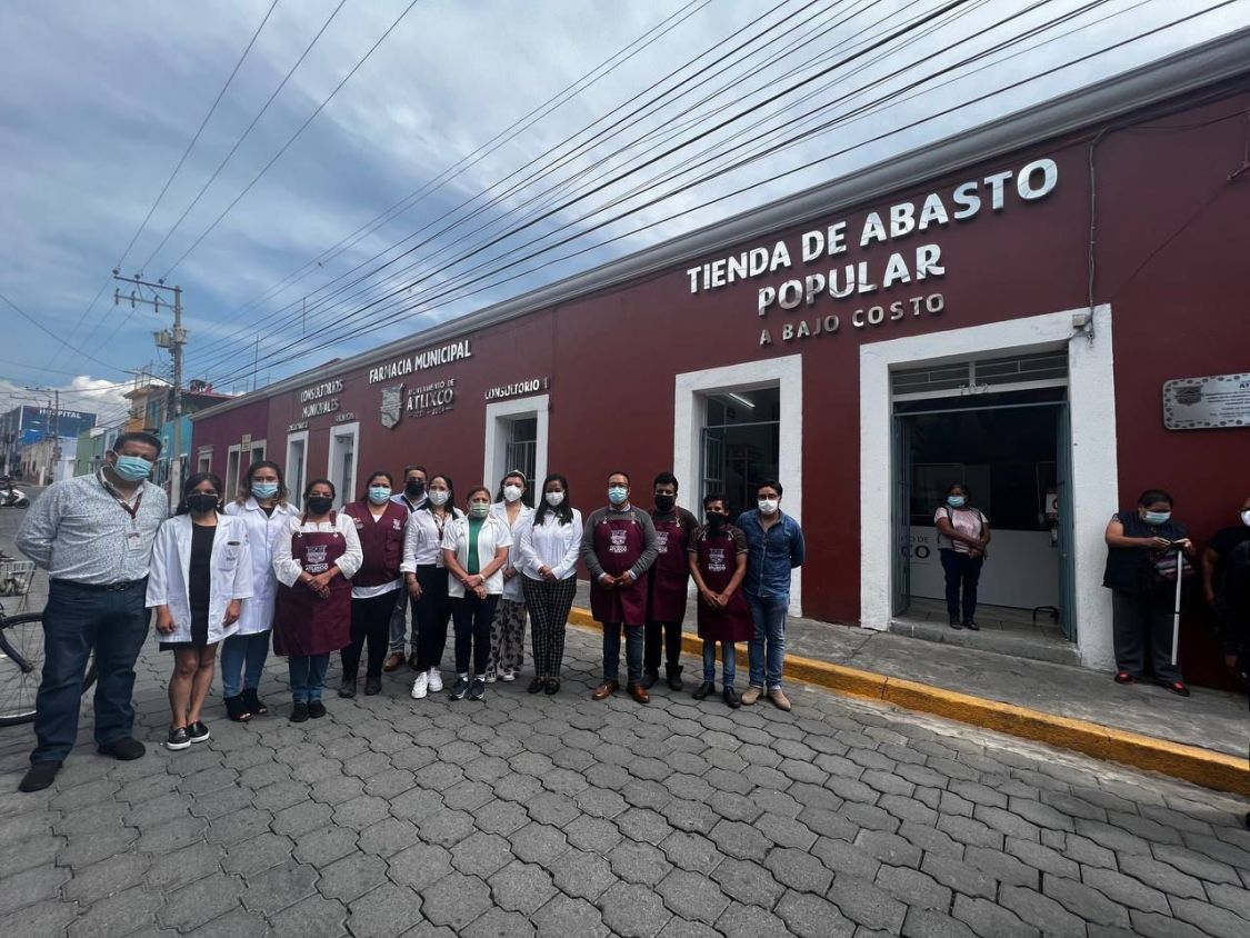 Inaugura Atlixco tienda de abasto popular y farmacia municipal en apoyo a la economía de los atlixquenses