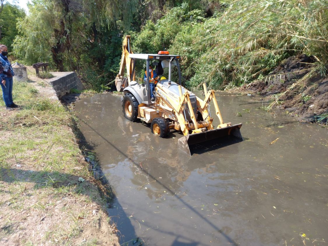 Realiza Soapama en conjunto con autoridades, ante las recientes lluvias, limpieza integral en barrancas de Atlixco