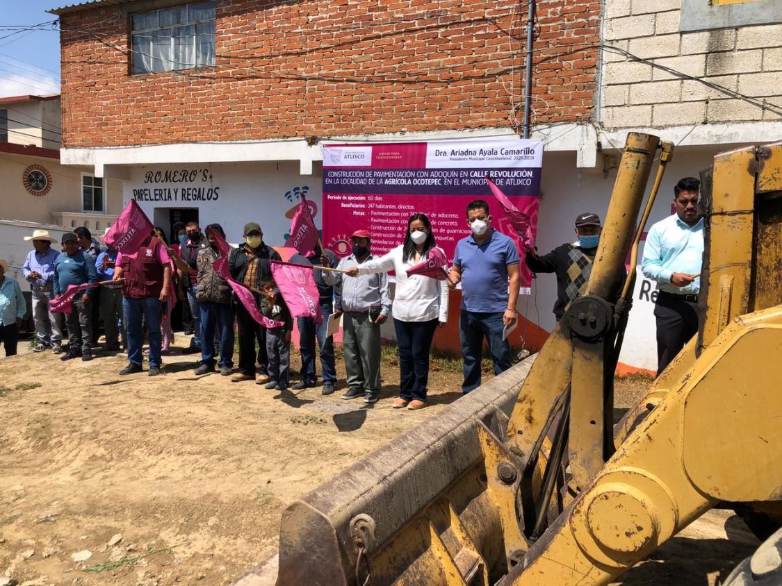 Gobierno de Atlixco ejecuta obra pública en comunidades y juntas auxiliares que beneficiará a mil 397 familias