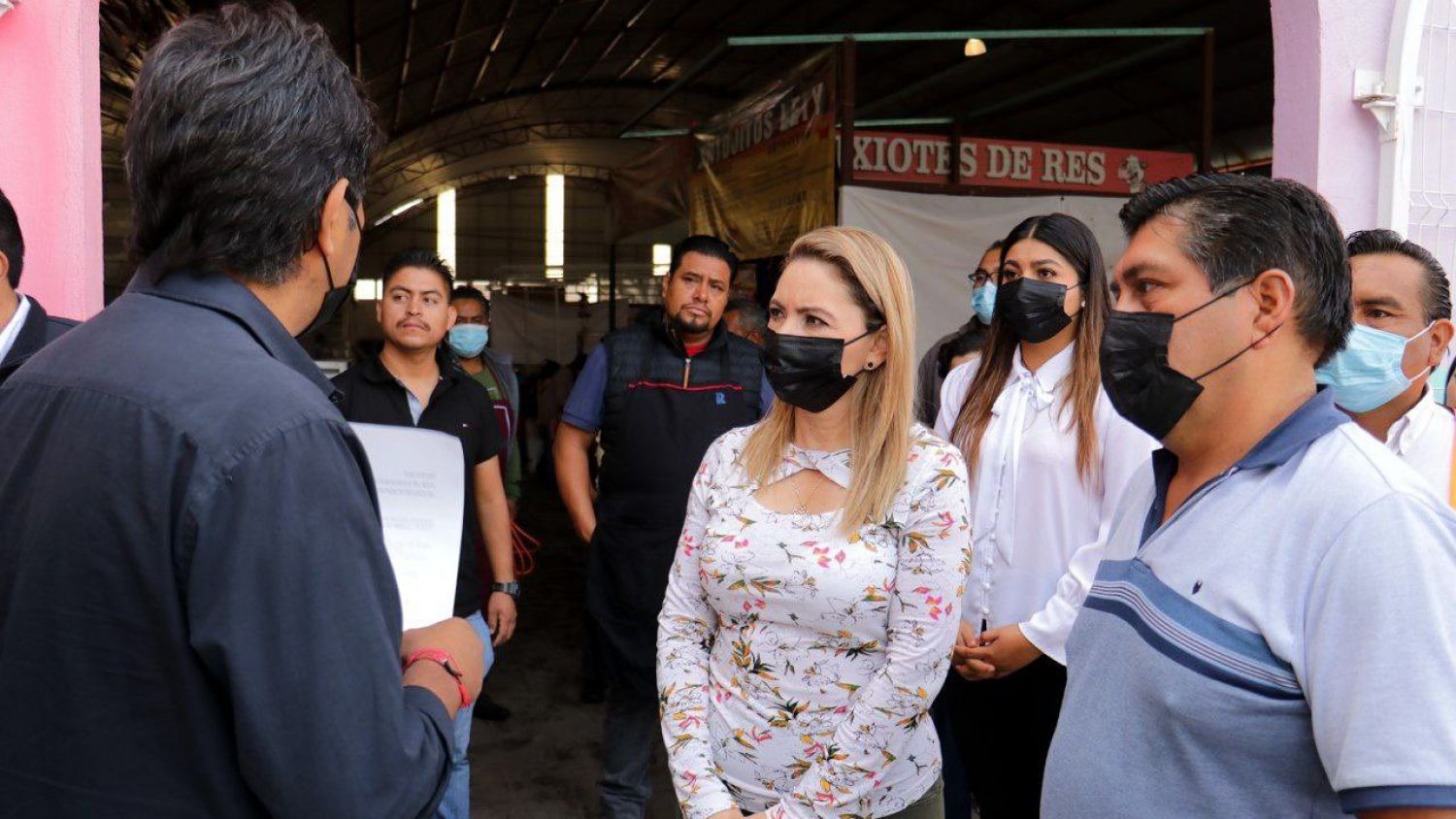 En San pedro Cholula instalan nuevas cámaras videovigilancia en el Mercado Xixitla