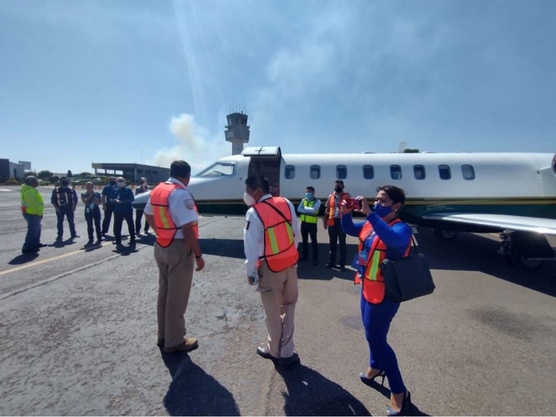 En Ambulancia aérea trasladan de Boston a Puebla a paciente enfermo, originario de Tepeaca 