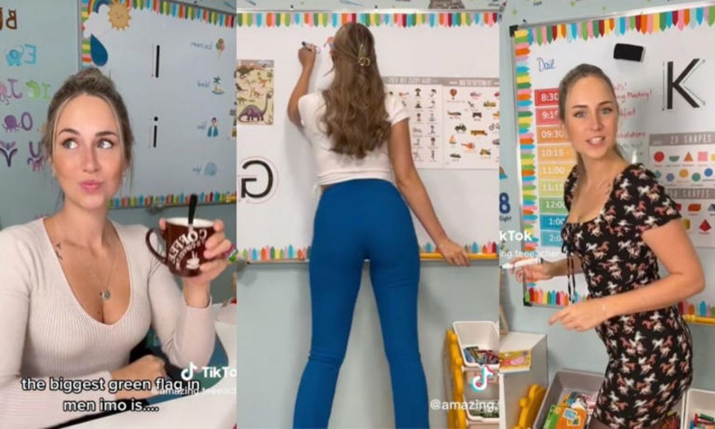 Maestra que baila en Tik Tok es ubicada en página de contenido exclusivo; ahora cuestionan su trabajo (Vídeo)