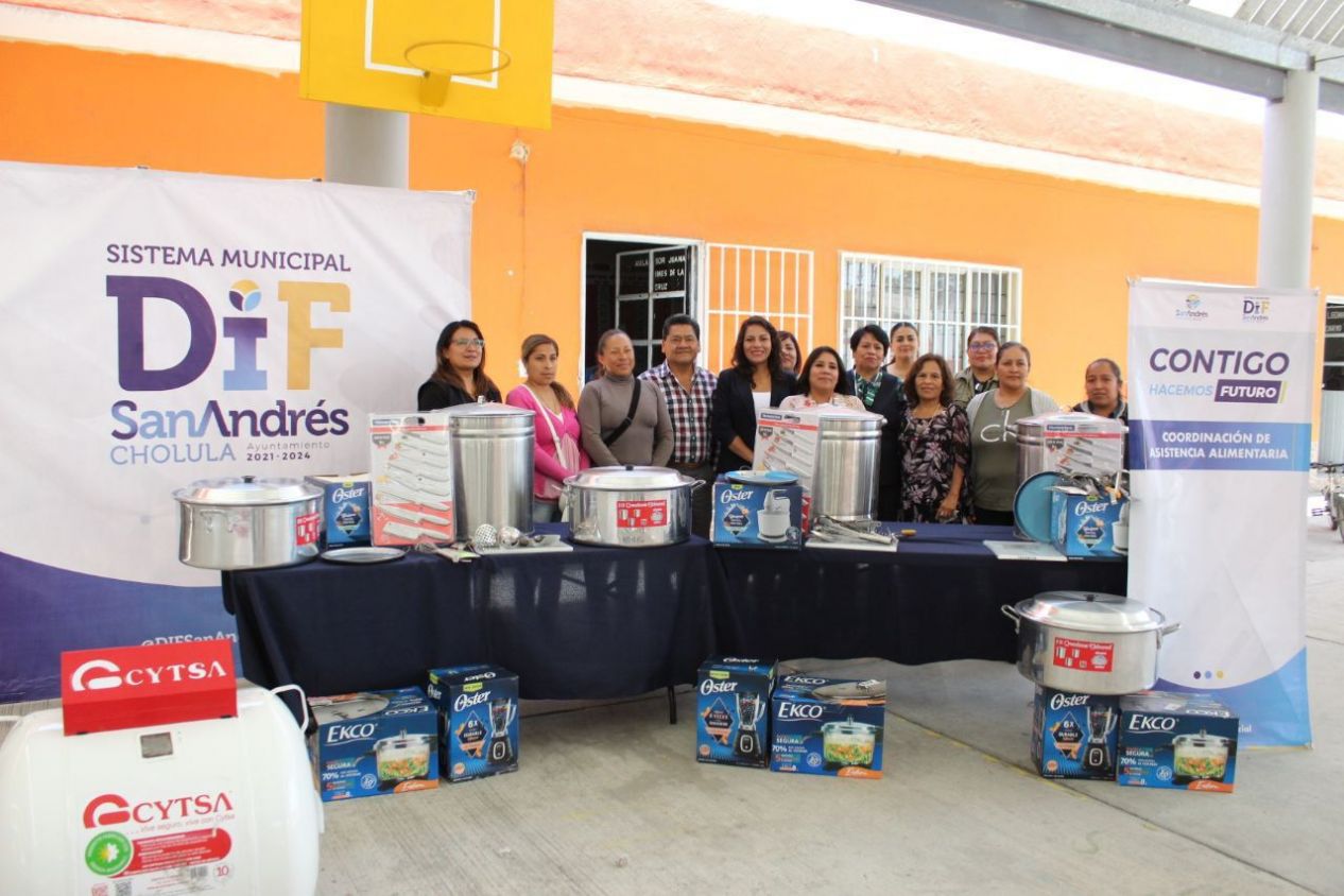 Lupita Cuautle fortalece la seguridad alimentaria con el equipamiento de desayunadores escolares