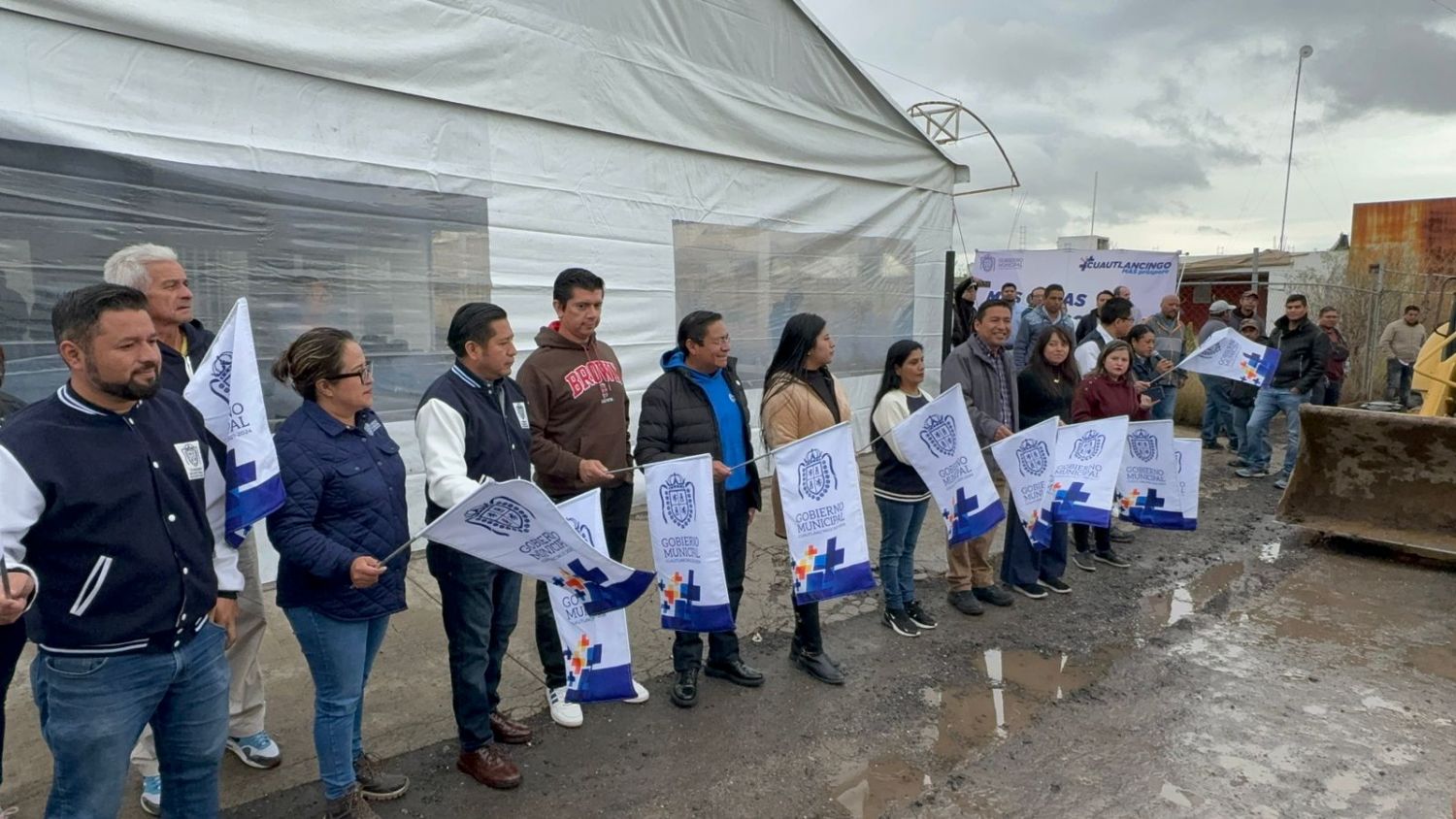 Inician rehabilitación de calle Tlaxcala en Cuautlancingo