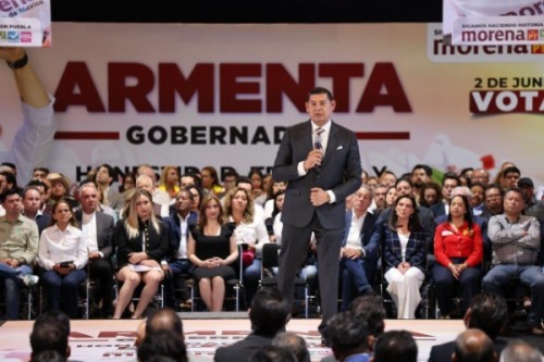 Alejandro Armenta presenta plan de gobierno; destaca tecnología