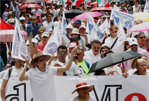 Protesta masiva en CDMX contra reforma judicial de AMLO