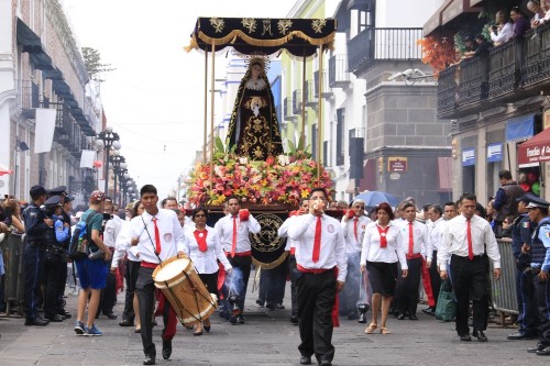 Se prepara la Procesión de Viernes Santo en Puebla con la participación de siete imágenes religiosas