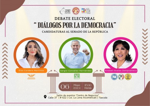 Debate entre candidatos a senadores de Tlaxcala será este lunes