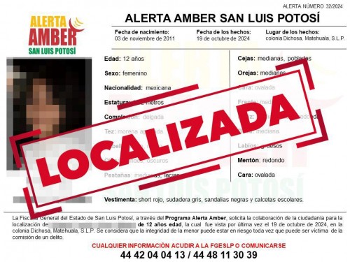 Detienen a individuo en Tlaxcala vinculado con desaparición de menor en San Luis Potosí