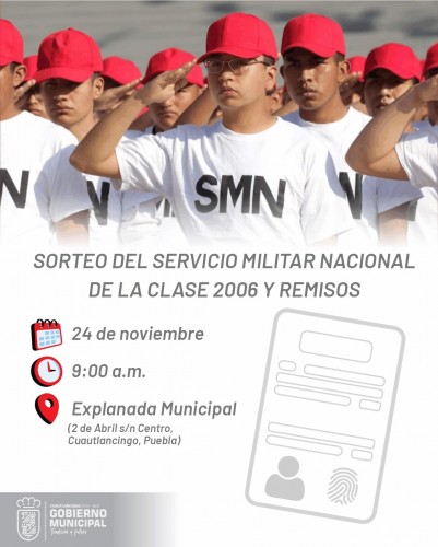 Jóvenes de Cuautlancingo: requisitos y detalles del Sorteo del Servicio Militar