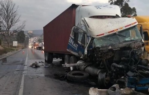 Accidente en la autopista México-Querétaro provoca largo tráfico hacia CDMX