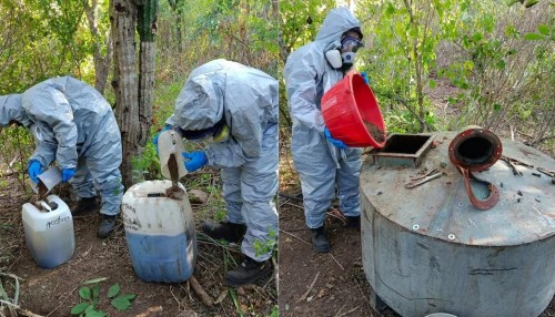 Desmantelan laboratorio de drogas de Los Chapitos en Navolato, Sinaloa